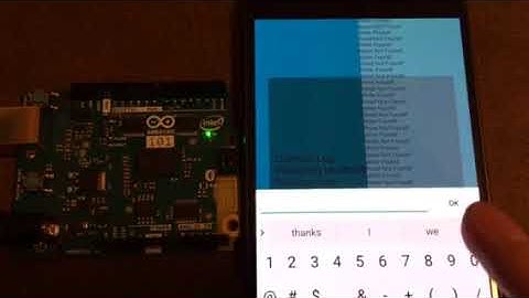 Bluetooth Arduino 101 Connection