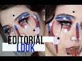 EDITORIAL MAKEUP // AVANT GARDE // and primary colors (minus yellow)??? wow