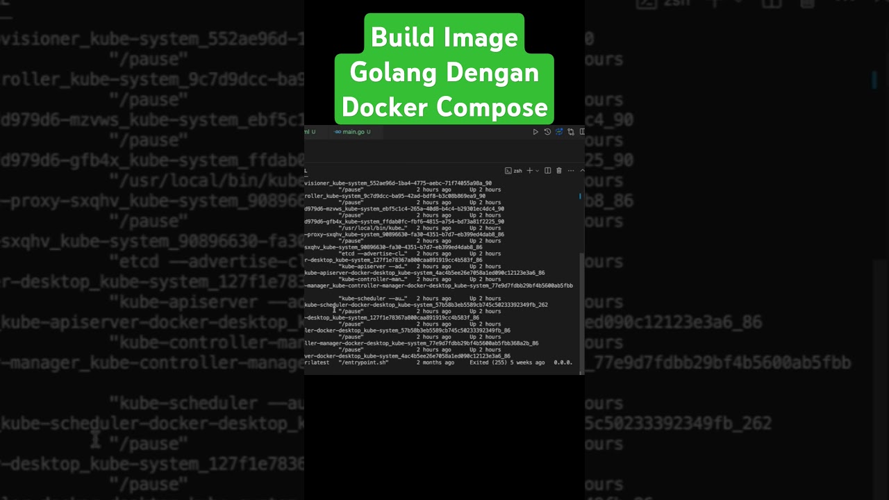 Build Image Golang dengan Docker Compose 