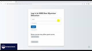 How to login and Access the NME Moodle Course   1