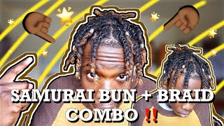 Detailed Samurai Bun Braid Combo Tutorial