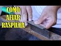 Como afiar raspilha - card scraper