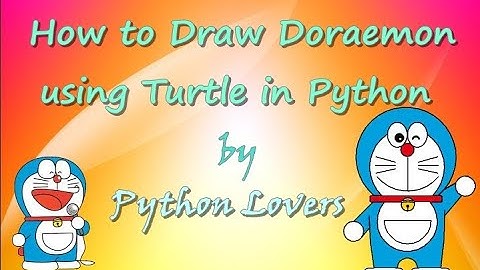 How to Draw Doraemon using Turtle in Python