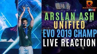 ARSLAN ASH Becomes EVO 2019 World Champion - LIVE CROWD REACTION | Tekken 7