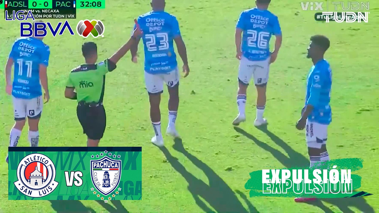¡EXPULSAN A BAUERMANN! | Atlético de San Luis vs Pachuca | Liga MX - Jornada 5 Apertura 2026 | TUDN