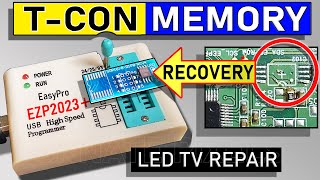 Led Tv No Display But Backlight Ok: Eeprom Programming By Ezp2023+ To Solve Black Screen Problem Resimi