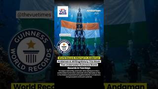 BIGGEST Underwater Indian Flag 🇮🇳 | Guinness World Record Created in Andaman #histor #thevuetimes