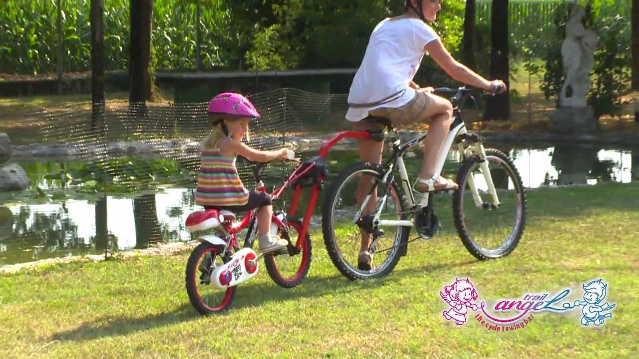 Peruzzo Trail Angel verte barre de remorquage enfant à vélo