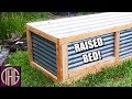 How We Built A Raised Garden Bed Using Scavenged Tin &amp; 2x4's