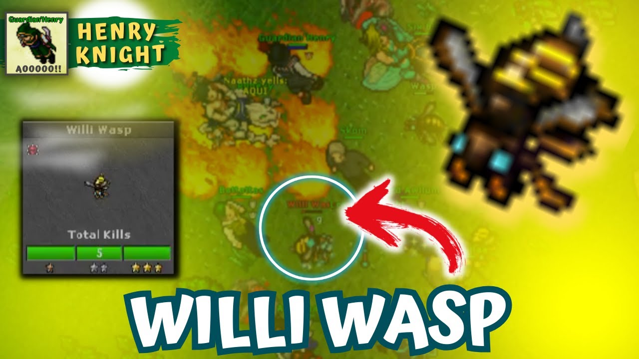Willi Wasp | Boss Nemesis de 100 Pontos | Tibia Bosstiary #68 - Henry ...
