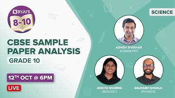 CBSE Class 10 Science Sample Paper Analysis 2021-2022 (Term-1) | CBSE 10th Board Exams | BYJU