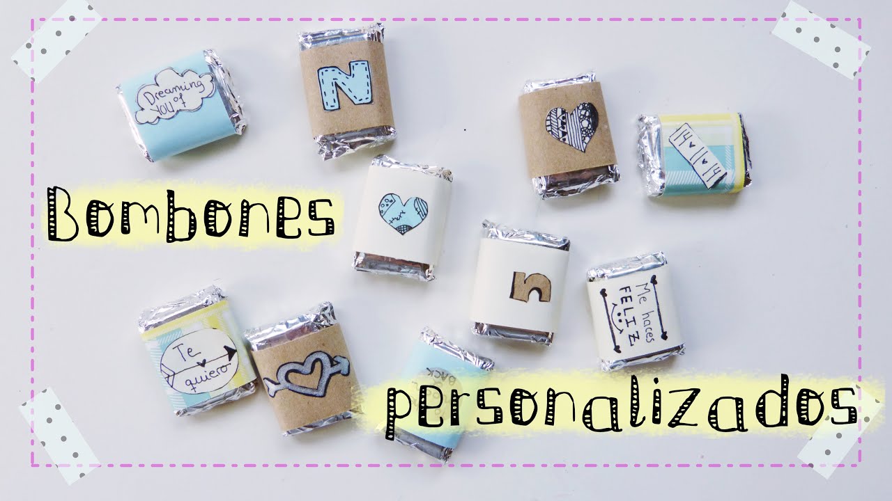 ENVOLTORIOS PERSONALIZADOS para DULCES Y BOMBONES (idea regalo) apuntes del subsuelo