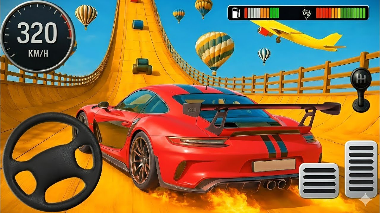 Insane Mega Ramp Jumps! 🚗 GT Car Stunt 3D Gameplay