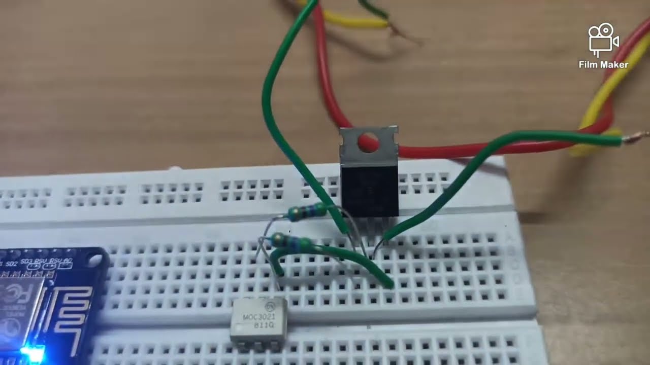 Controlling AC Device Using Triac || Skill India In Electronics || esp8266 and Triac