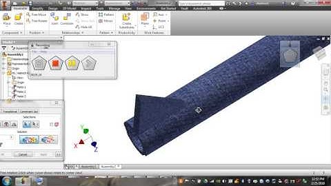 Rocket Assembly Autodesk Inventor 2014 Video 4 -Helmich