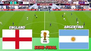 🔴 LIVE | England vs Argentina - Semi-Final - FIFA World Cup 2026 | PES 21 Simulation screenshot 3