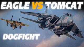 F14B Tomcat Vs F15C Eagle | DOGFIGHT | Digital Combat Simulator | DCS |