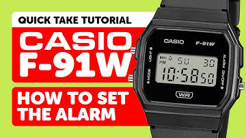 CASIO F-91W (Module 593) - HOW to SET the ALARM