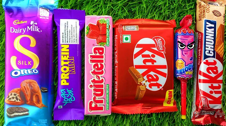 Satisfying Video Asmr Unboxing GIANT Sweets Chocolate and Rainbow Lollipops with Candy Cutting Asmr.