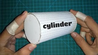 How to make cylinder with mount board or cardboard / easyway to make cylinder with mount board