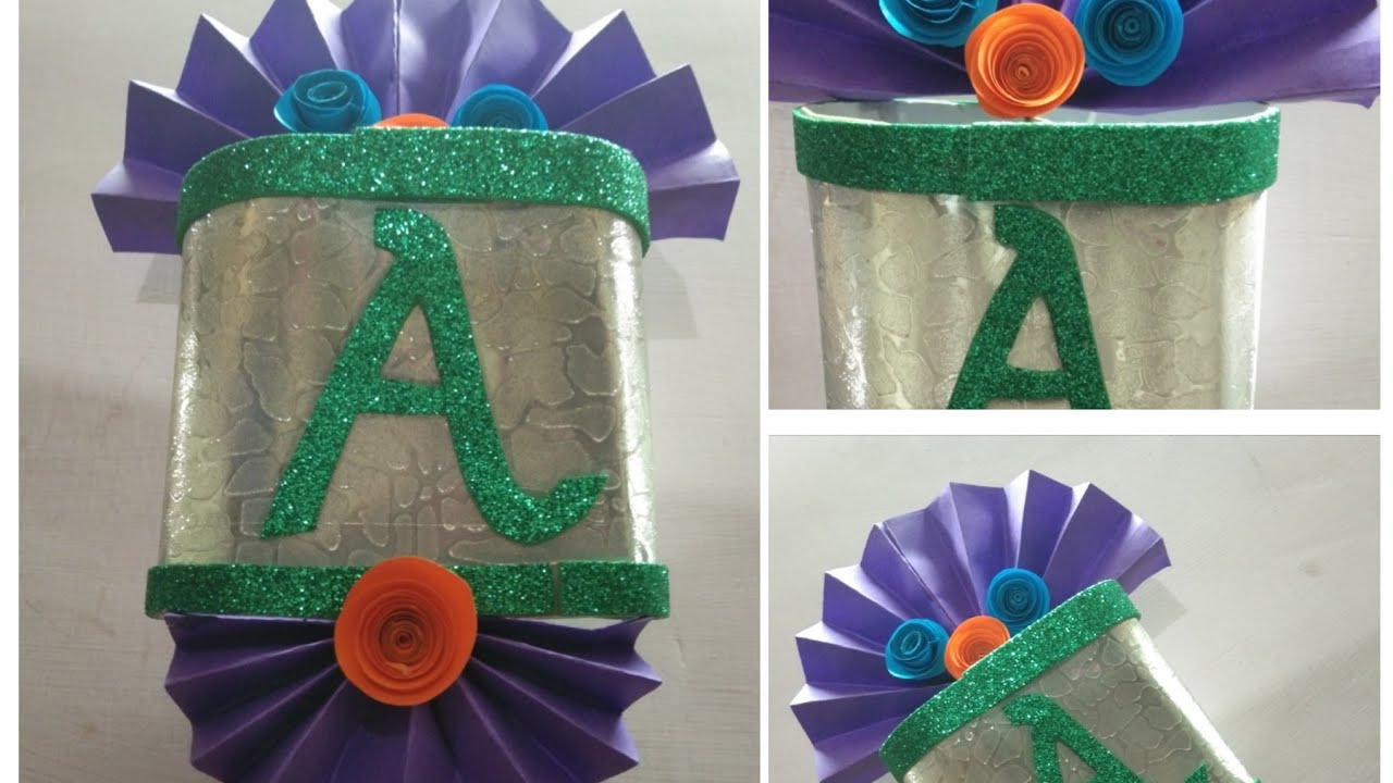 How to make quike and easy paper craft Name plate craft Home