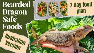 Bearded dragon diet – Australian version  7 day food plan