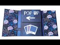 Scrapbook pop up page  tutorial  scrapbooking ideas  popup photo album moon