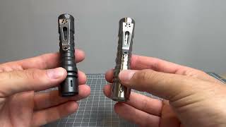 ReyLight LANapple XPL - HI 6000K Black Oil and Raw Titanium #customlights #edc #camping #fishing
