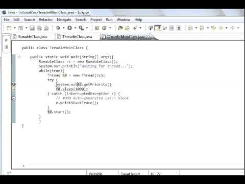 Java programming part 55 Threads 3: Changing Threads CPU Usage Priority