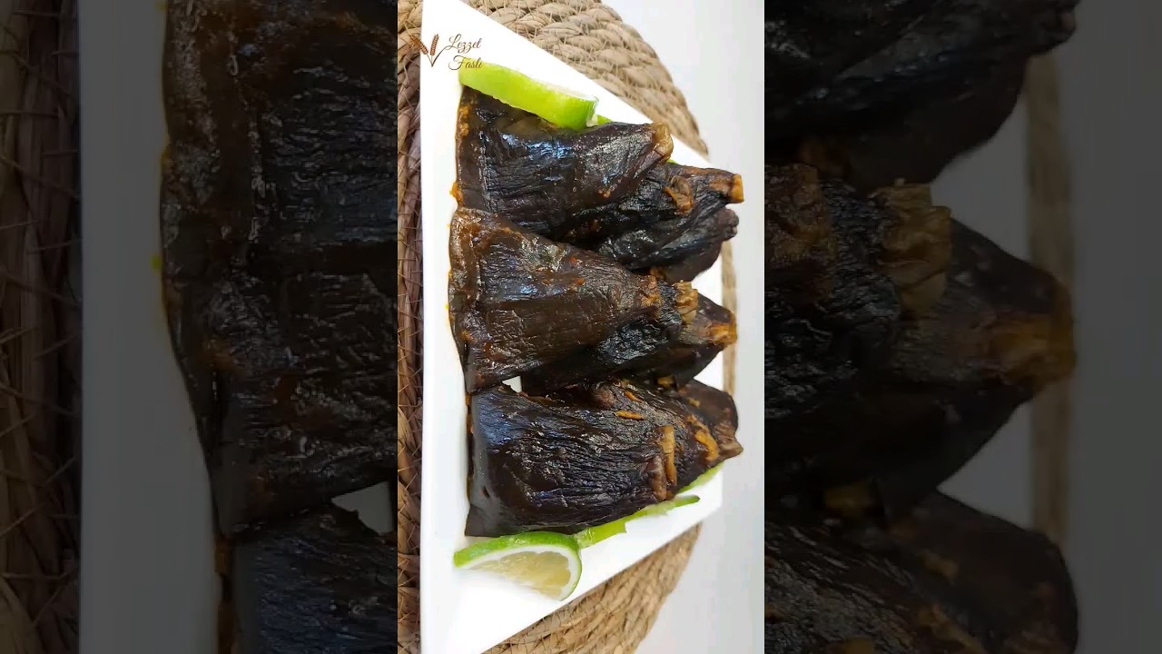 Kaç Tane Yediğinizi Sayamayacaksınız????Çok Leziz Kuru Patlıcan Dolması???? #shorts #yemektarifi #cooking