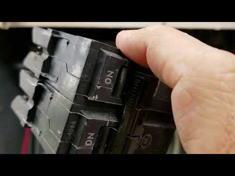 How to change a Double Pole Circuit Breaker - YouTube
