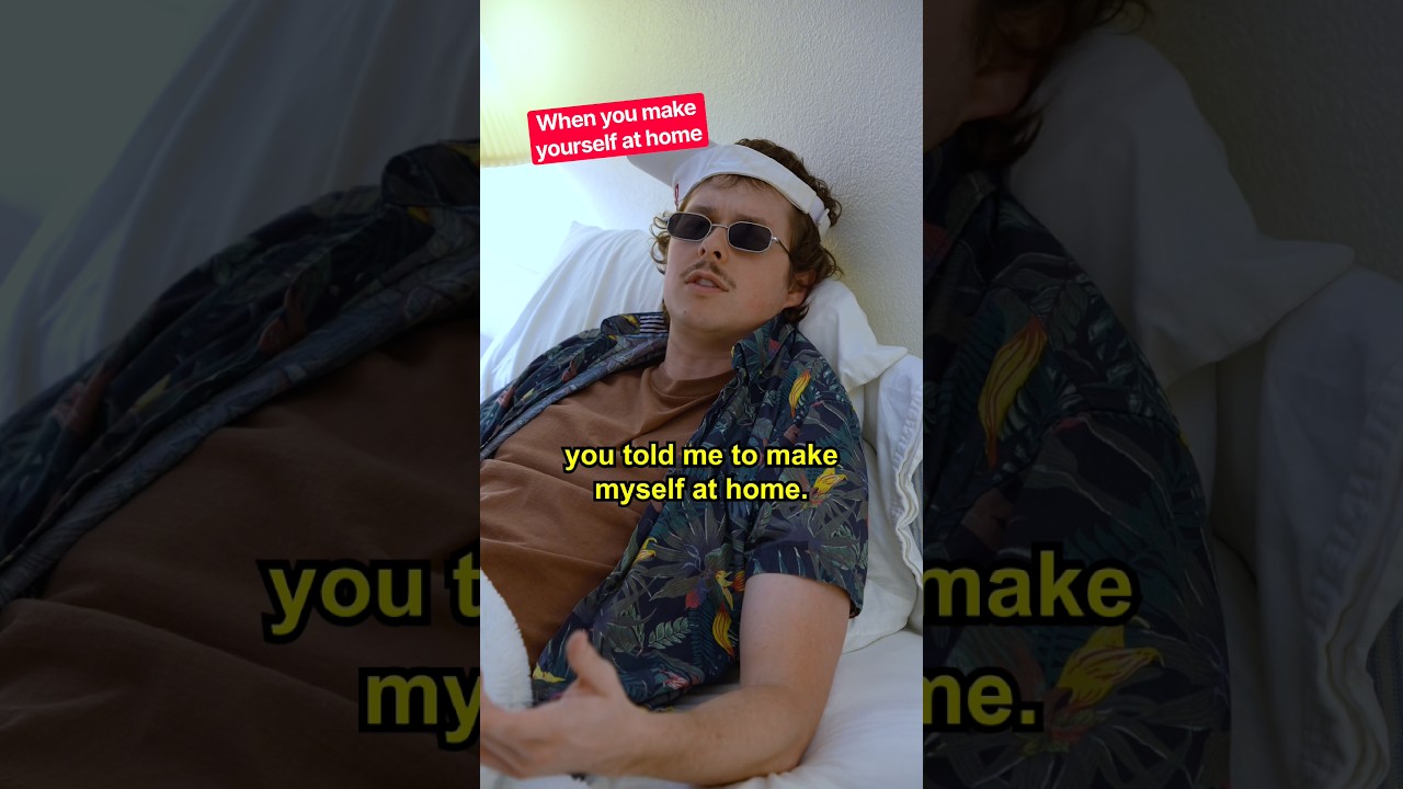 When you make yourself at home 😅😳😂 #shorts #funny #comedy #home #house #friend #friendship
