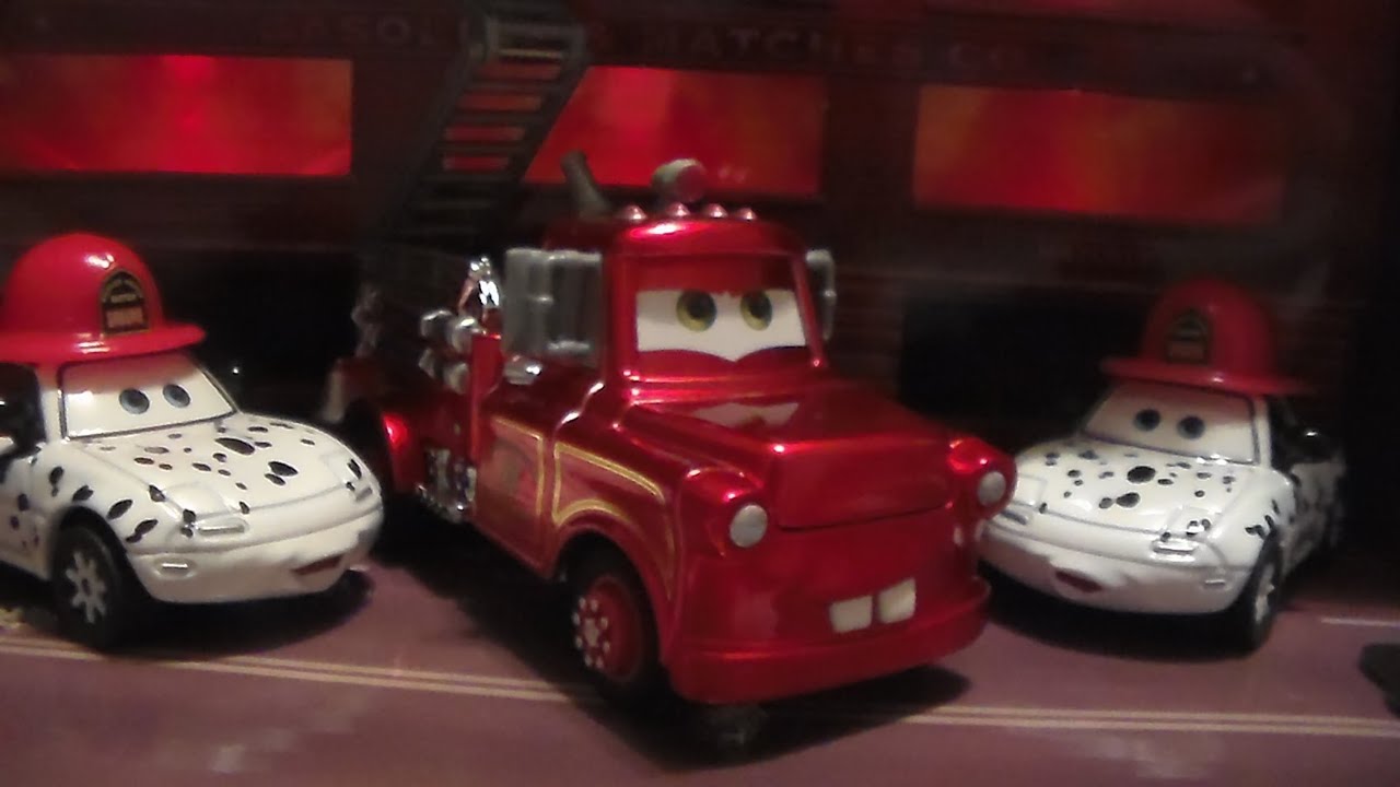 RESCUE SQUAD MATER 3-PACK, 2009 COMIC CON CARS MATTEL DISNEY PIXAR