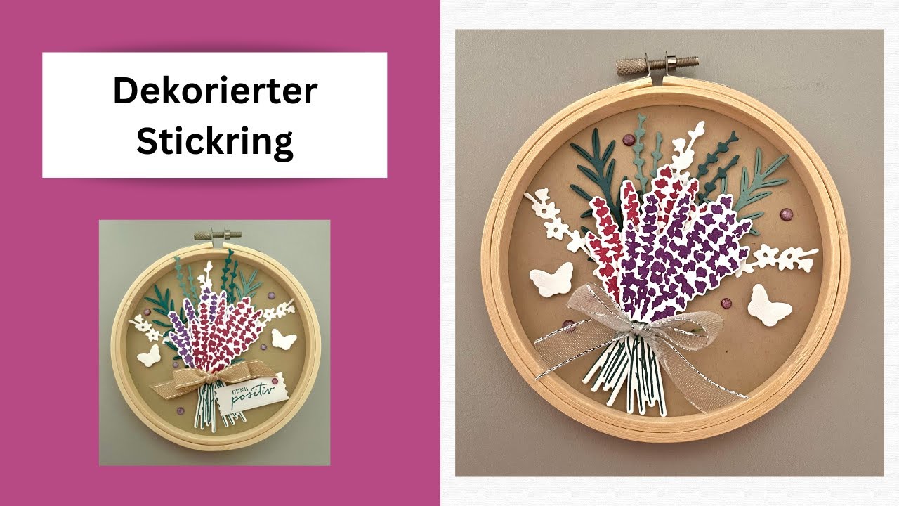 Stickring Dekorierter Stickring! Mit den Produkten von Stampin`UP!