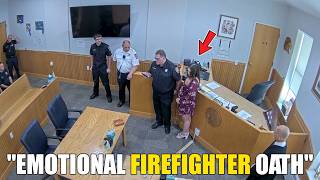 Judge Swears In Two New Firefighters… Their Oath Leaves Everyone Emotional