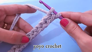 كروشية / يد شنطة بخيط الكليم  / ويمكن تنفيذها بأى خيوط  بأسهل طريقة / Crochet Hand Bag#يويو كروشية