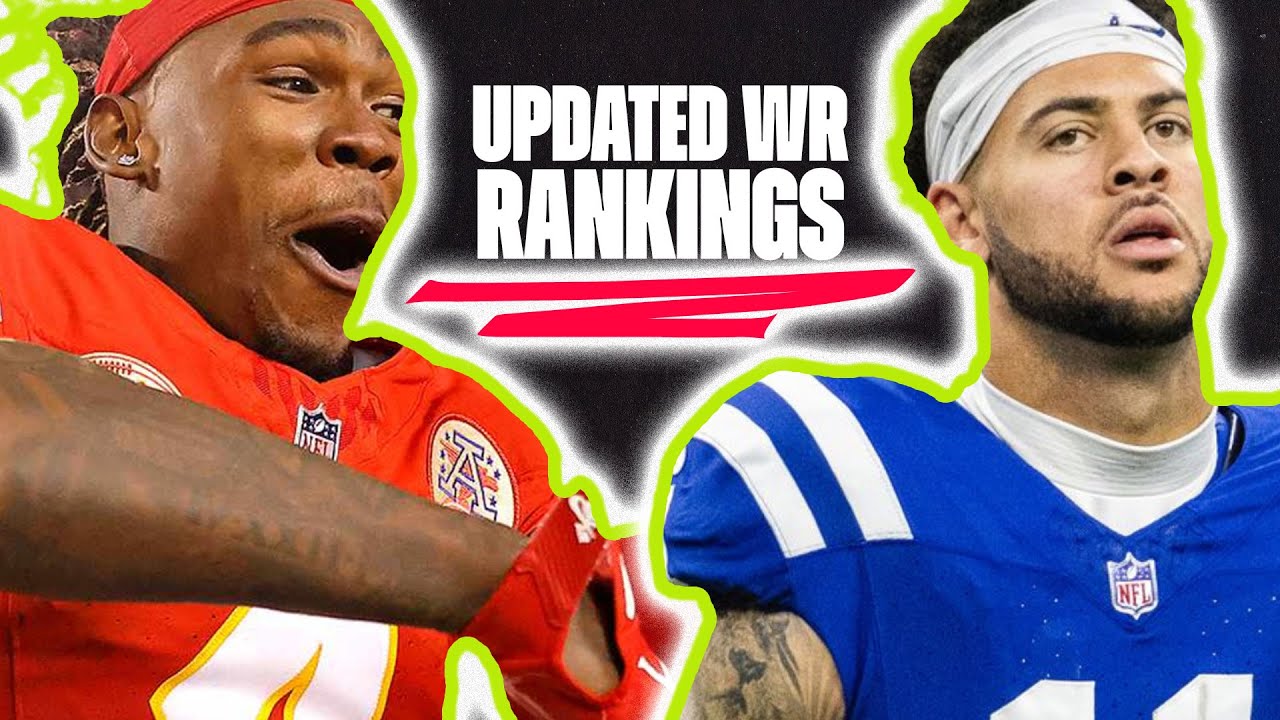 WR RISERS and FALLERS! - Top 24 Wide Receiver Fantasy Football Rankings ...