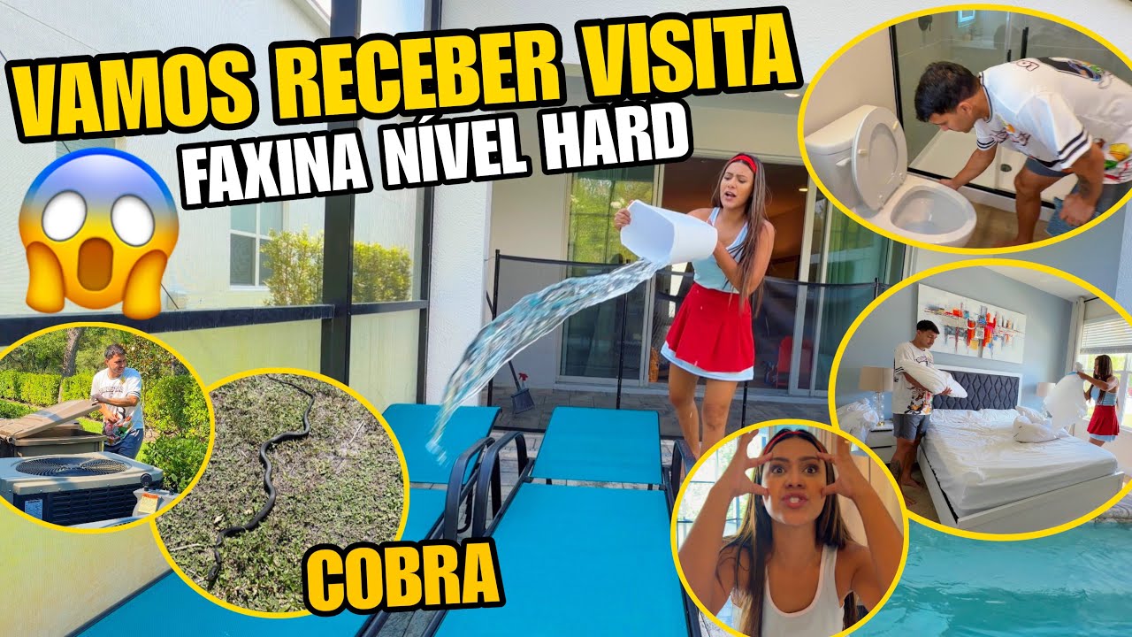 TEM VISITA CHEGANDO NA NOSSA CASA! 🧳 *FAXINA TOTAL + COBRA* 🐍🏡😱🇺🇸