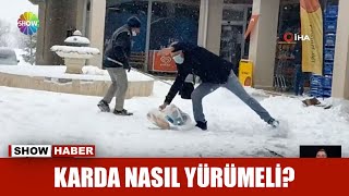Donmuş karda nasıl yürünür