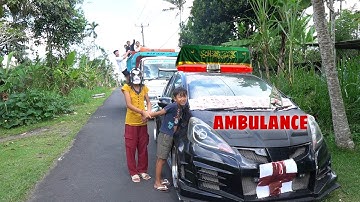RAMA DI BAWA SAMA MOBIL AMBULAN HITAM KITA KEJAR PAKE TRUK