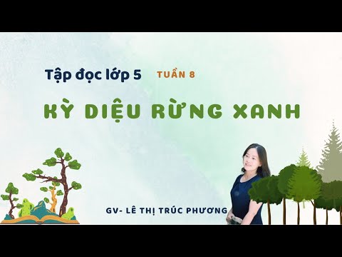 Video Tập đọc lớp 5 tuần 8_KỲ DIỆU RỪNG XANH - youtube