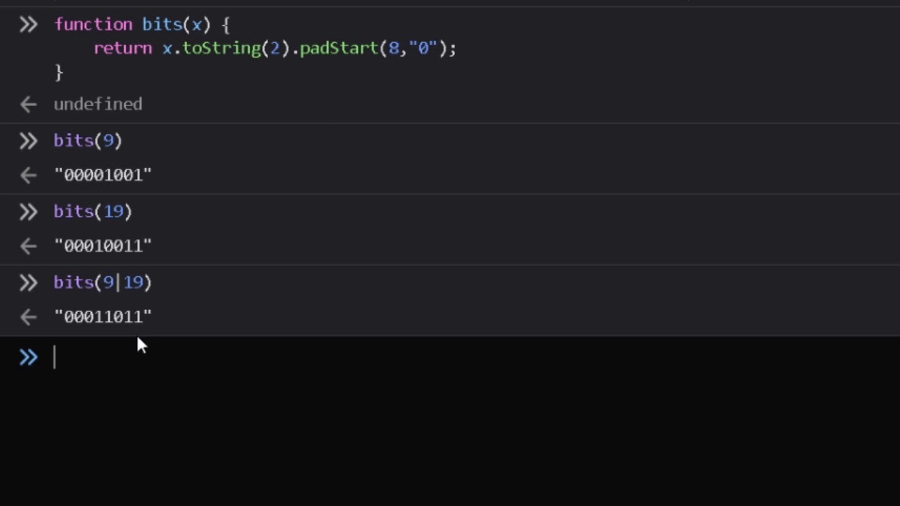 Learning Programming with Javascript #20 - Bitwise Operations - YouTube
