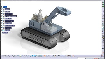 Catia V5 Tutorial|Machine Design|JCB|How to create and simulate an Excavator|Part 5