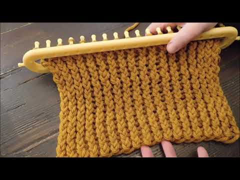 Knitting loom  : semplice scalda collo con il telaio