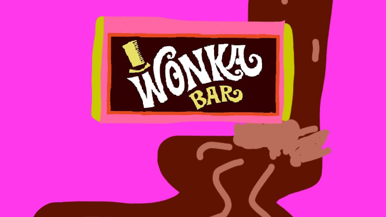 Wonka bar unwrapping
