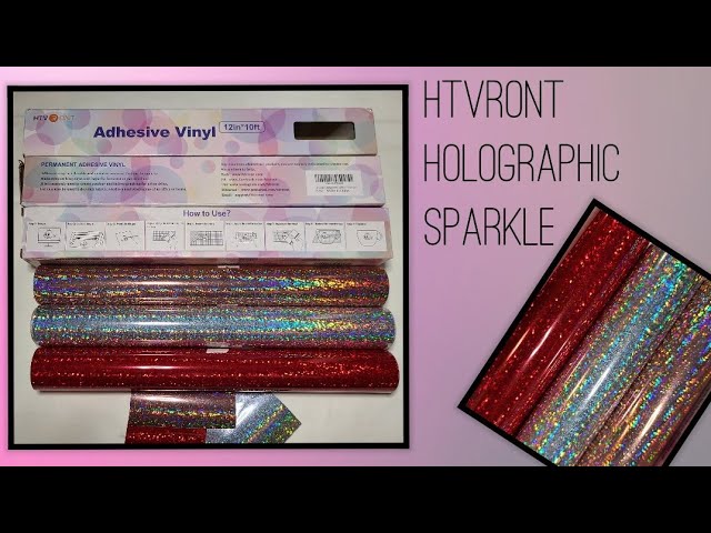 HTVRONT Printable Vinyl Holographic Stickers & Card Making techniques 