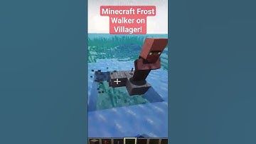 Minecraft Frost Walker on Villager! #minecrafter #artificialintelligence #roblox #minecrafters
