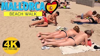 4K Beach Walk /Playa de Palma in Mallorca Spain