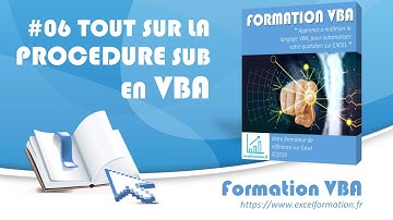 Comment créer une procédure SUB en VBA [#06 FORMATION EXCEL VBA COMPLETE]