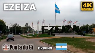 CIUDAD de EZEIZA en 4K uhd 2024 #driving virtual PASEO de la TROCHA -AMBA- BUENOS AIRES - ARGENTINA
